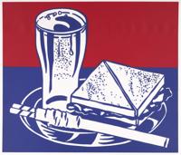 Roy Lichtenstein SANDWICH AND SODA Screenprint - Sold for $6,400 on 10-10-2026 (Lot 211).jpg